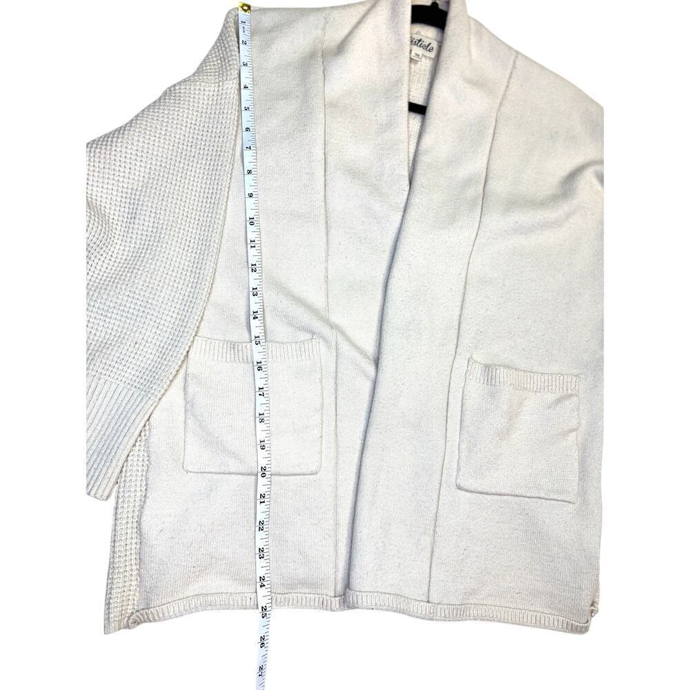 Listicle, Oatmeal Colored, Women's Medium Cardigan, Ivory \ Off-White - Picture 5 of 7